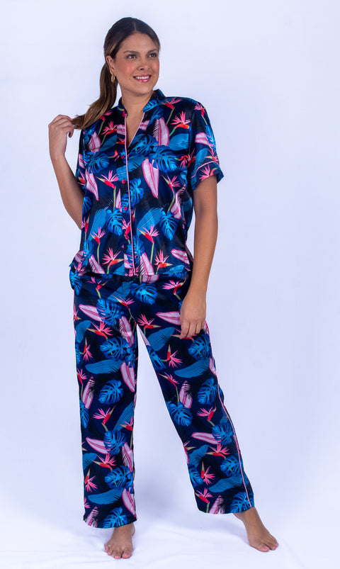 Pijama para Mujer en satín - Luna Chic