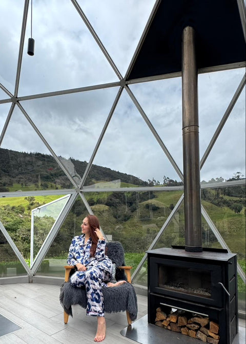 Pijama para Mujer en satín - Encanto Boreal