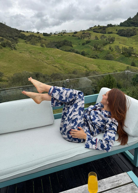 Pijama para Mujer en satín - Encanto Boreal