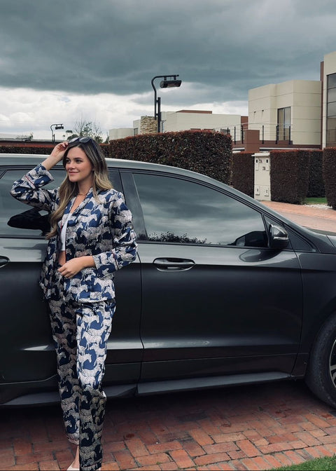 Pijama para Mujer en satín - Encanto Boreal