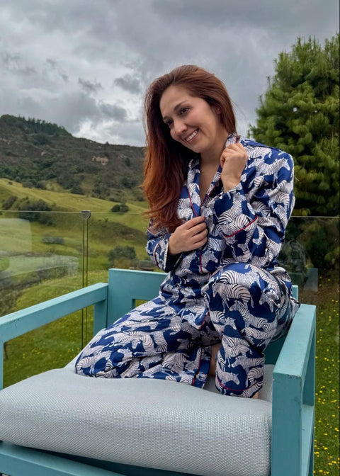 Pijama para Mujer en satín - Encanto Boreal